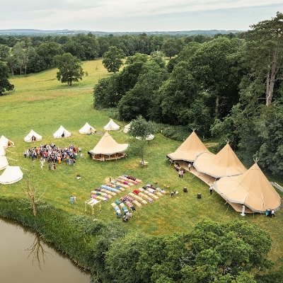 Tipi Wedding Showcase - Knepp Wildland, West Sussex