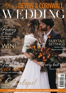 Cover of the January/February 2022 issue of Your Devon & Cornwall Wedding magazine
