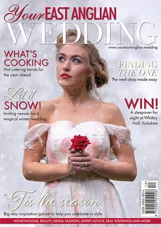 Cover of the December/January 2021/2022 issue of Your East Anglian Wedding magazine