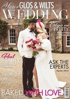 Cover of the August/September 2023 issue of Your Glos & Wilts Wedding magazine