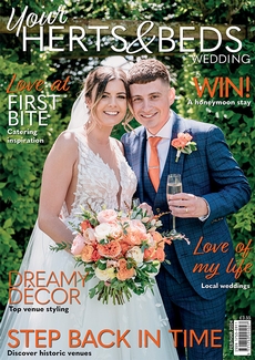 Cover of the February/March 2024 issue of Your Herts & Beds Wedding magazine