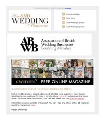 Your Sussex Wedding magazine - August 2022 newsletter