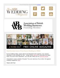 Your Sussex Wedding magazine - October 2022 newsletter