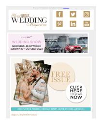 Your Sussex Wedding magazine - August 2023 newsletter