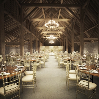 The Great Thatched Barn at new wedding venue Falmer Court has a handful of dates left for 2022