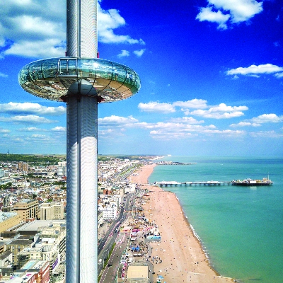 The Brighton i360 Viewing Tower offers a wonderful backdrop for your vows and photographs