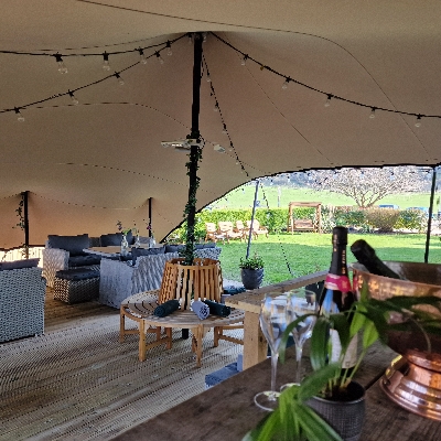 Wedding News: Tottington Manor upgrades its fabulous Champagne Tent