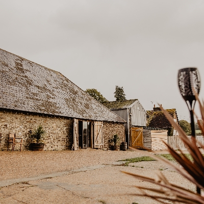Tie the knot at the rustic, 17th-century Southlands Barn