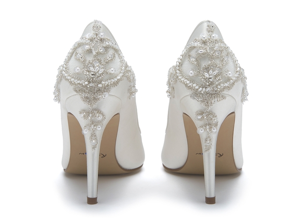 Bridal shoe experts Rainbow Club has collaborated with designer Ivory & Co to create embellished wedding shoes: Image 1