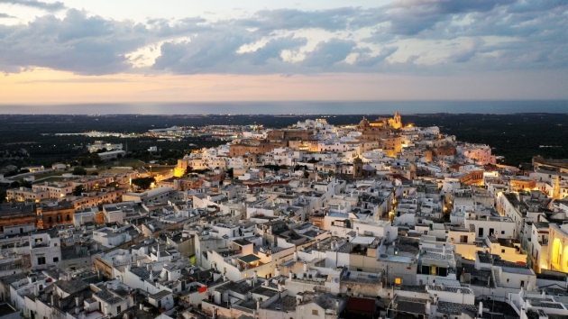 Aerial view of Puglia, Italy