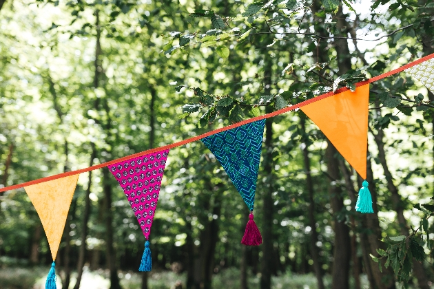 Festival wedding bunting