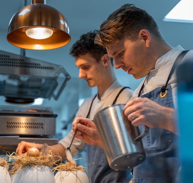 executive chef Jean Delport and his team at Restaurant Interlude