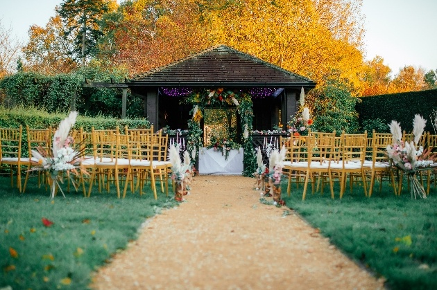 wedding ceremony area at Tilgate Park