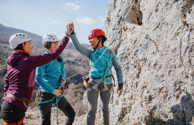 rock climbing group