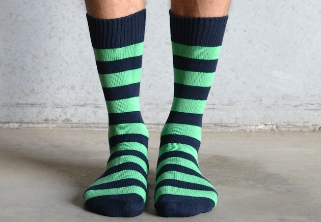 navy and green stripe