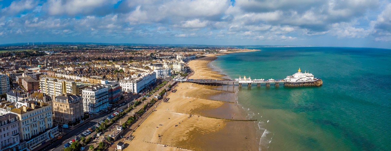 Aerial view of Eastbourne