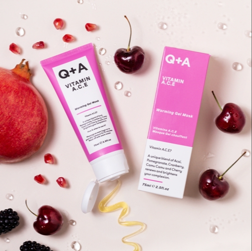 Q+A Vitamin A.C.E  Warming Gel Mask