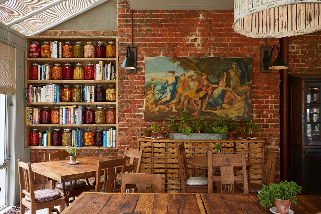 Interior decor of The Pig in the South Downs