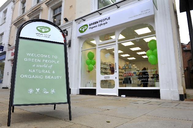 The new Green People store in Horsham West Sussex