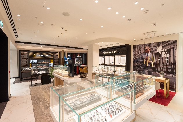 Interior of Goldsmiths' new store in Brighton