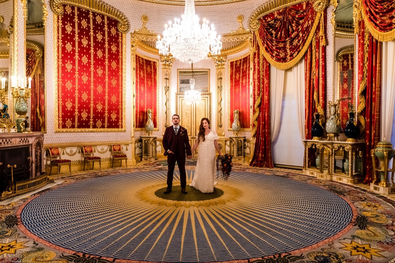 Couple in grand room 