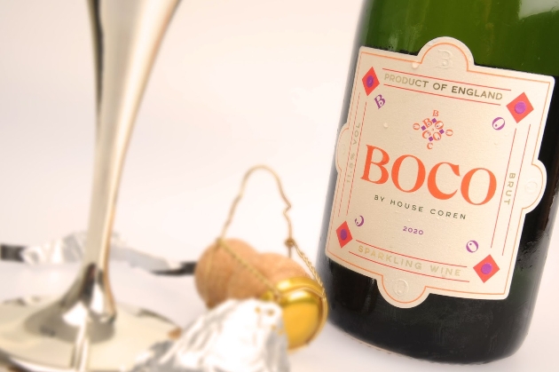 Close up on bottle of Boco by House Coren