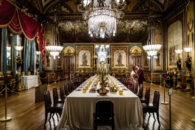 banqueting hall at The Royal Pavilion Brighton