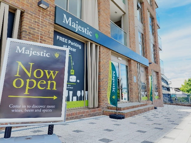 Exterior of new Majestic store