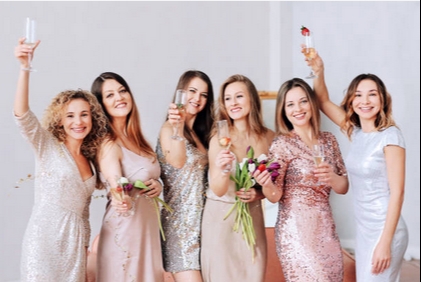 Group of girls posing for the camera