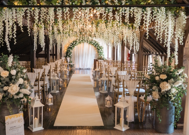 Blackstock Estate indoor wedding ceremony set up