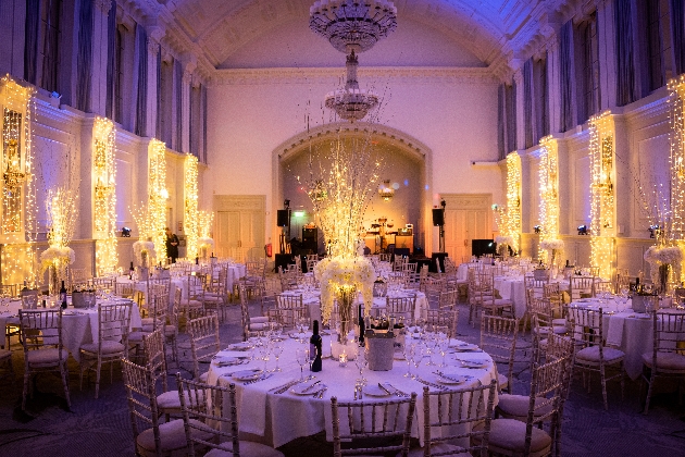 Wedding breakfast set up at Hilton Brighton Metropole