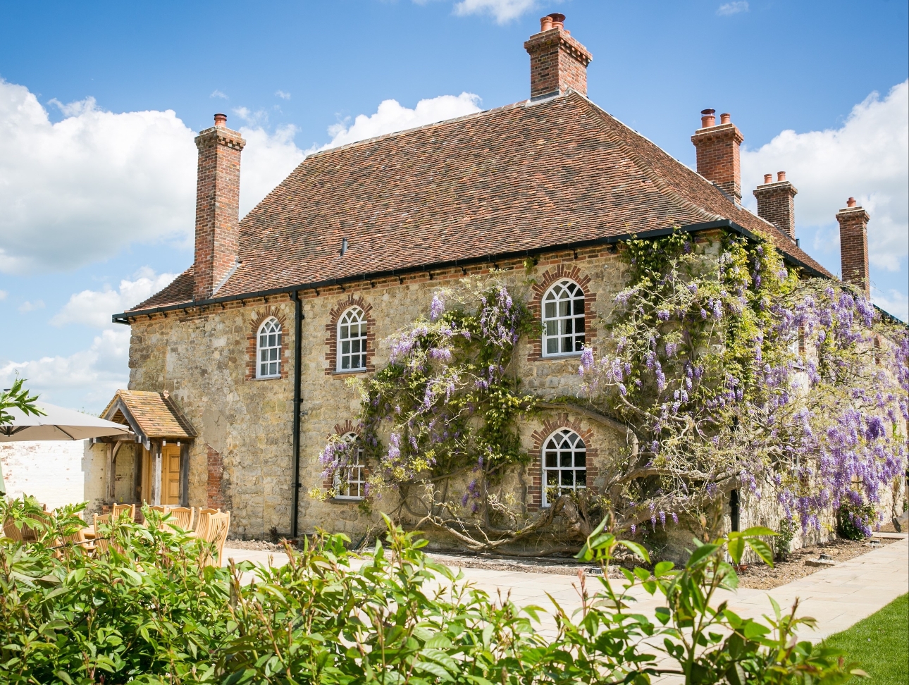 pretty wisteria clad cottage 