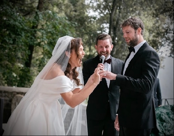 paul as celebrant for bridal couple