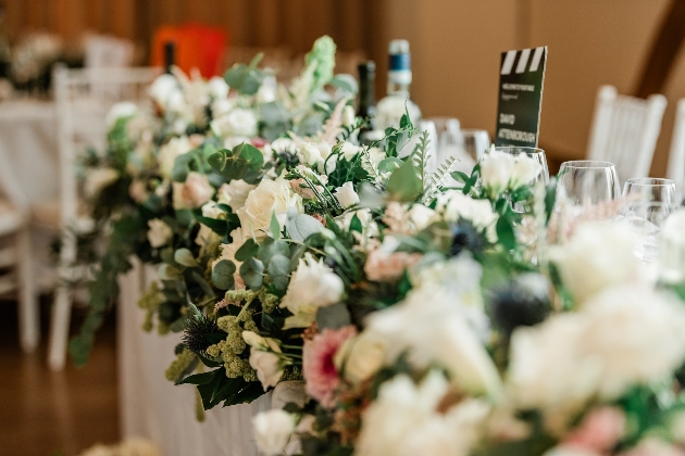 top table flower arrangement 