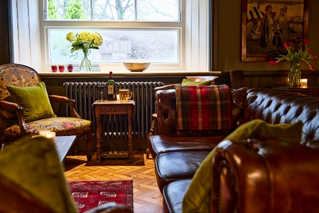 Cosy lounge at The Black Horse Climping