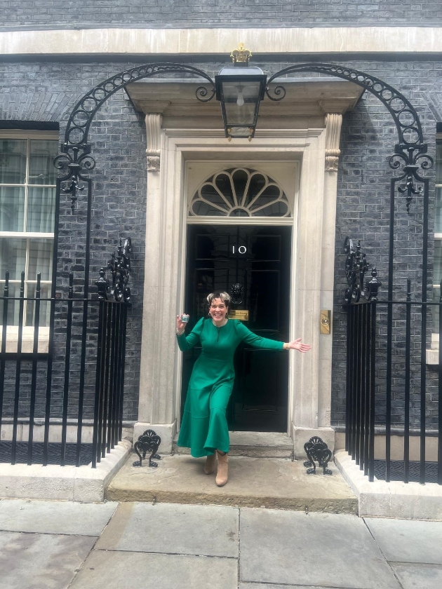 Katherine Swift, founder of OMGTea at Downing Street