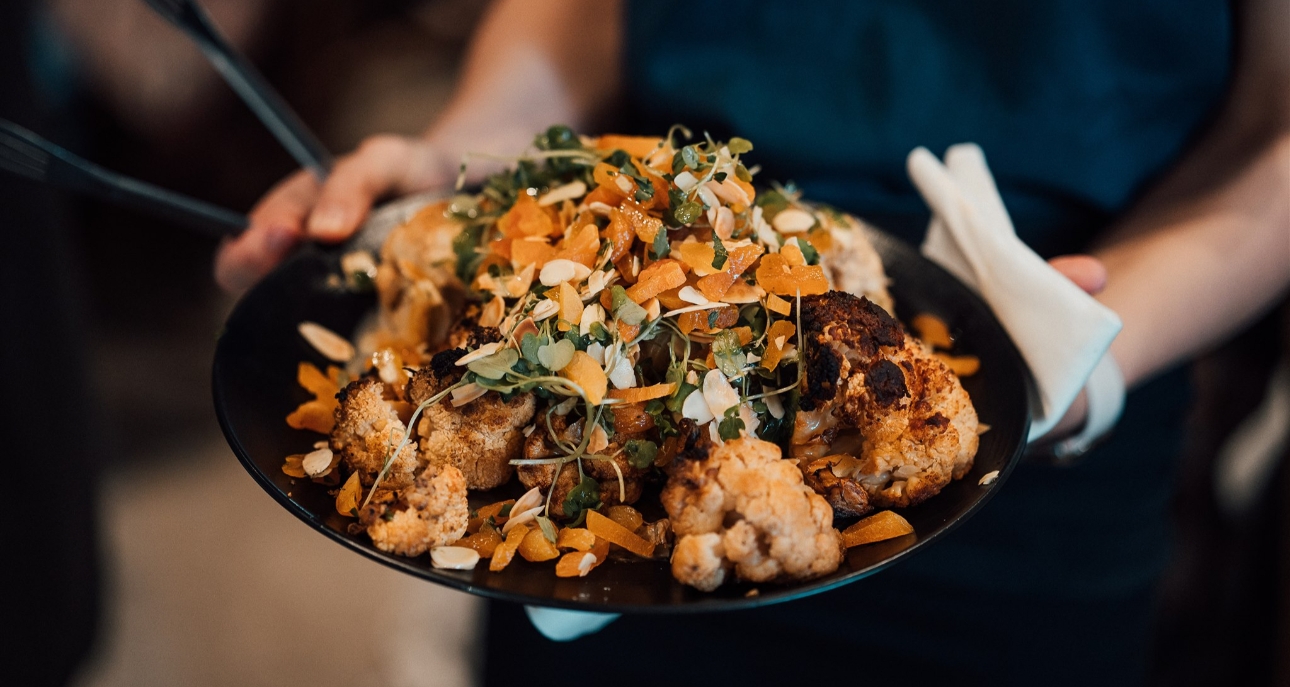 cauliflower dish with almonds