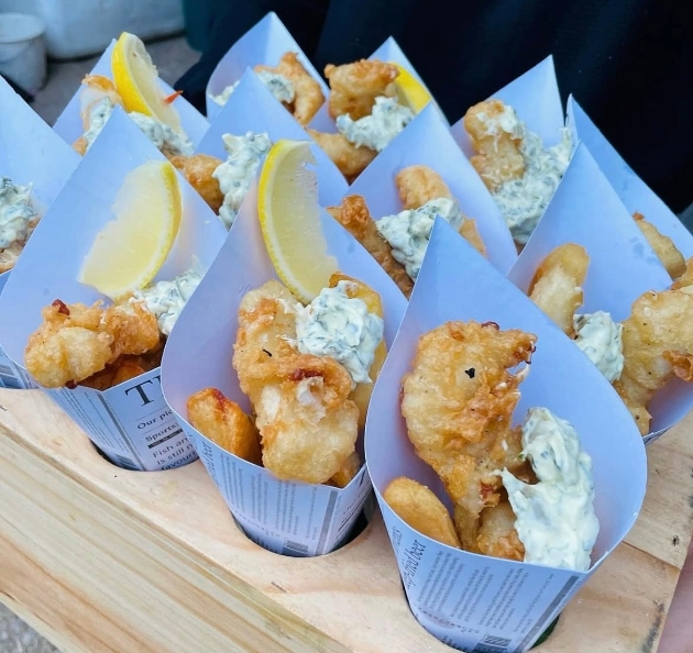 fish and chip cones