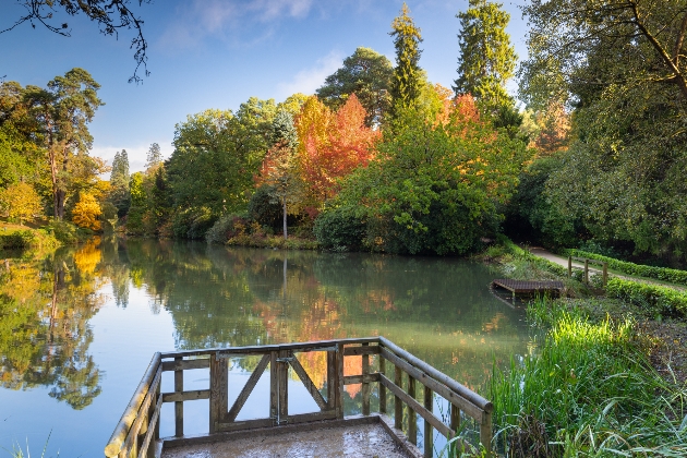 lake at Leonardslee in the autumn