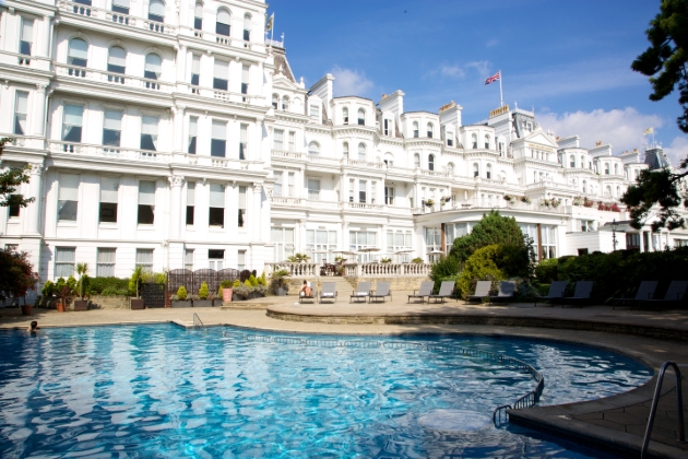 The Grand Eastbourne and pool