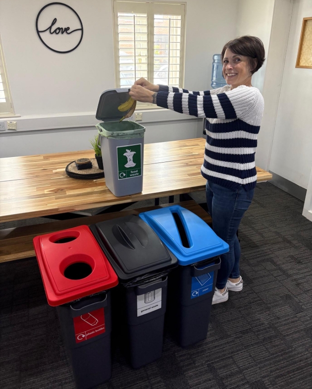 New recycling bins at Artemis Head Office