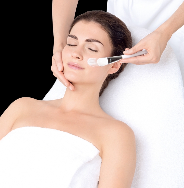 woman having a facial