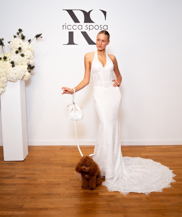 A look from Ricca Sposa x Shaya Bridal Pet Accessories Collaboration